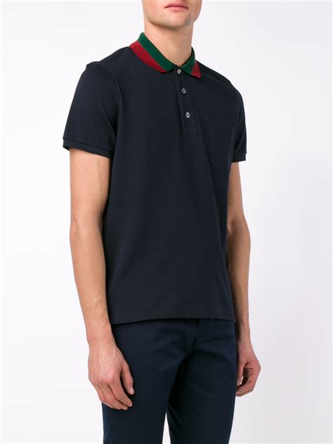 t shirt gucci bleu|navy blue gucci shirt.